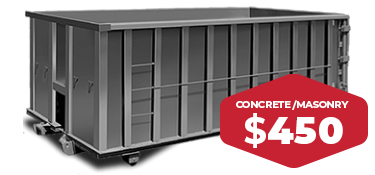 20 Cubic Yards  $450 Concrete/Masonry